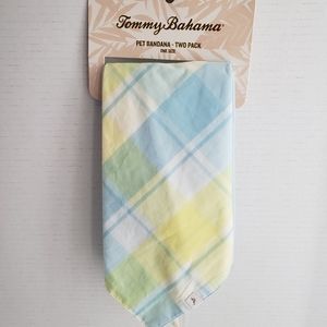 Tommy Bahama Pet Bandana / Scarf 2 Pack Springtime Easter Preppy Plaid Pastel